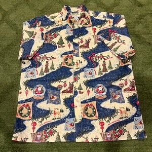 VTG Reyn Spooner Mele Kalikimaka 2010 Limited Christmas Hawaiian Shirt XXL